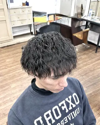 ショート パーマ メンズ 【メンズ特化】 横浜美容師kuのヘアスタイル
