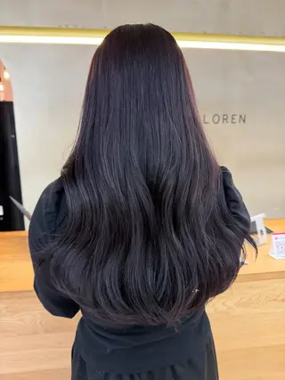 ロング カラー レイヤー/顔まわり/ 暖色/栄 🎀maoのヘアスタイル