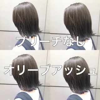ショート カラー ヘアアレンジ 💖ブリーチなし透明 感💖ASAHIのヘアスタイル