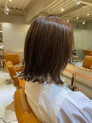 ミディアム カラー ハイトーン×似合わせ 🌱中川慎之介のヘアスタイル