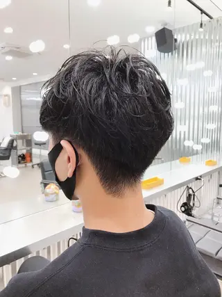 ショート パーマ メンズ メンズパーマ タカキリョウのヘアスタイル