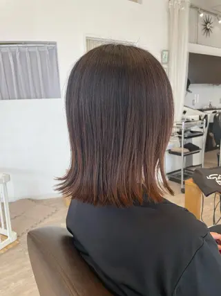 ミディアム 千野 優由のヘアスタイル
