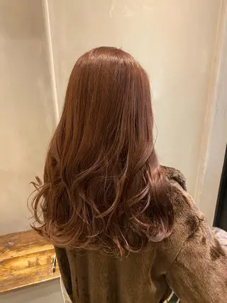 セミロング 新宿/顔周りカット +レイヤー＝しずく♩のヘアスタイル