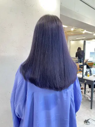 ロング カラー 脱!黒髪 ダブルカラー【上野】のヘアスタイル