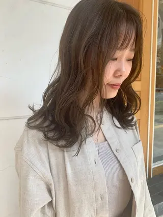 セミロング カラー m ā l o.🌷 サカモトマイコのヘアスタイル
