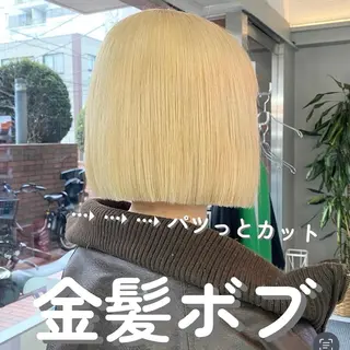 ショート カラー 🌼金髪ボブ/ハイト ーン特化 もえぴ🌼のヘアスタイル