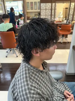 ショート カラー パーマ メンズ 成田No.1 メンズヘア/清和武虎のヘアスタイル