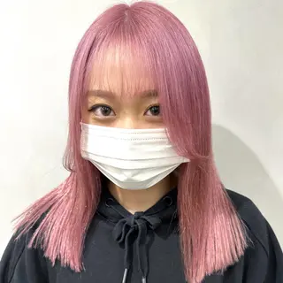 ミディアム カラー デザインカラー/パー マ🦖外岡咲希🦖のヘアスタイル