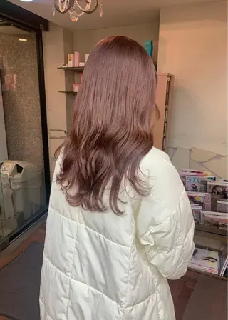 セミロング カラー 矢野 晃平のヘアスタイル