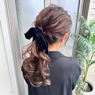 ロング 💎内部補修ケアカラ ー/ブリーチなし清野のヘアスタイル