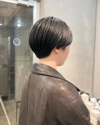 ショート 横浜/メンズカット 曲がる縮毛矯正のヘアスタイル