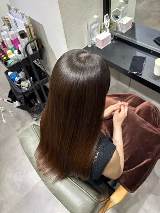 ロング 縮毛矯正/髪質改善 /野苅家のヘアスタイル