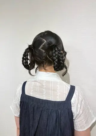 ロング ヘアアレンジ YUMEYAKATA 五条店のヘアスタイル