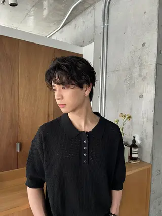 ショート パーマ メンズ 佐藤 将斗のヘアスタイル