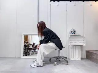 ロング カラー パーマ 松坂 真衣のヘアスタイル
