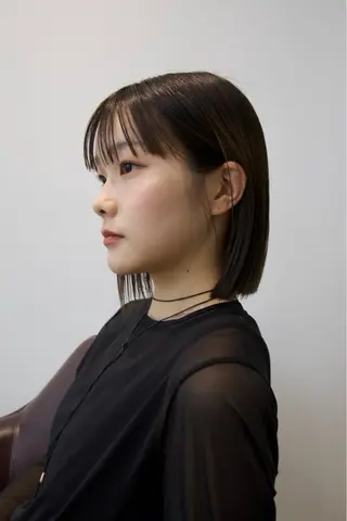 ミディアム 石川玲菜/ ボブ/銀座のヘアスタイル