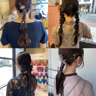 ヘアアレンジ お呼ばれヘア｜ 金山｜山本夏菜のヘアスタイル