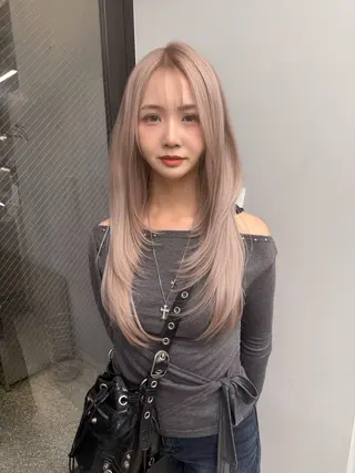 ロング カラー 表参道/透明感カラー 韓国ヘア長田雄希のヘアスタイル
