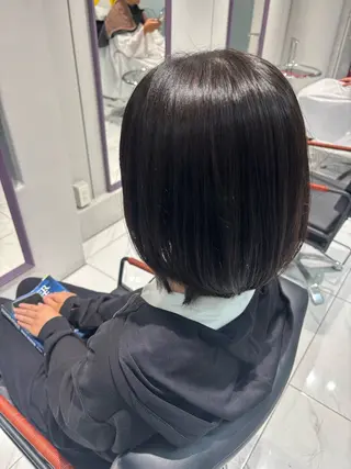 ショート 【巻けるストレート】 【髪質改善カラー】のヘアスタイル