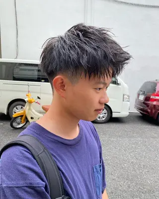 ショート メンズ メンズ特化 岸本 阪急六甲サロンドロイのヘアスタイル