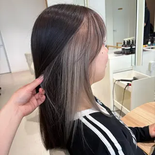 ミディアム カラー coto かつみひろこのヘアスタイル