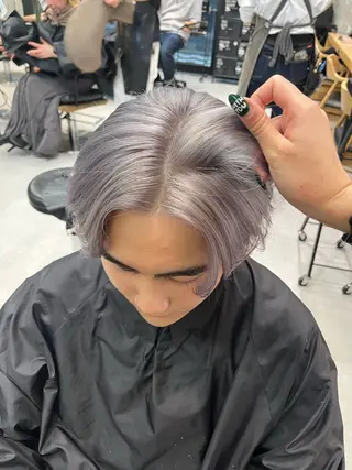 メンズ 海外風ハイライト／ Rizuのヘアスタイル