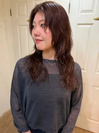 ロング パーマ YUKI 新宿カット パーマ/カラーのヘアスタイル