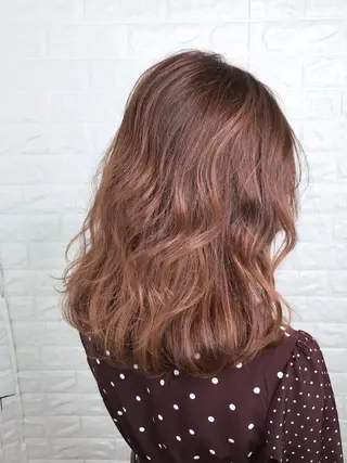 ミディアム カラー 髪質改善縮毛矯正 美容師✂️山崎竜二のヘアスタイル