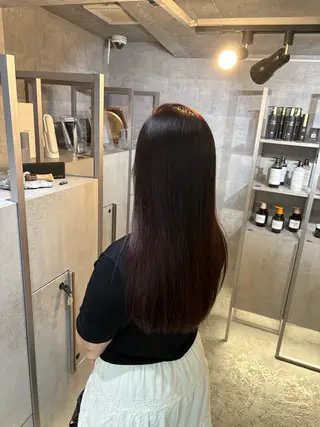 ロング 髪質改善ストレート/ 透明感カラー🥣🤍のヘアスタイル