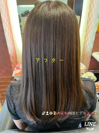 セミロング カラー 織田 英之のヘアスタイル