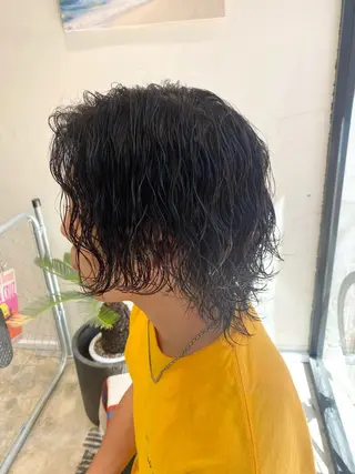 パーマ メンズ 🌴パーマオタク🌴 長谷川　諒佑🌈のヘアスタイル