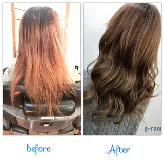 ロング カラー 大山 雅矢のヘアスタイル