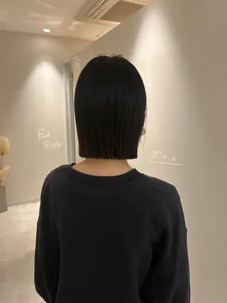 ショート 柔らかい縮毛矯正/ ボブ/北林のヘアスタイル