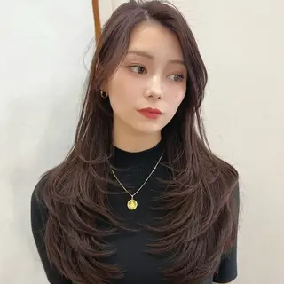 ロング 地毛風矯正✨×髪質 改善⭐️NOJIのヘアスタイル