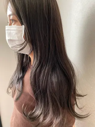 ロング カラー 石井（遠藤） 愛莉のヘアスタイル
