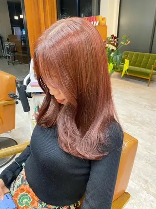 ロング カラー 田崎 暁大のヘアスタイル