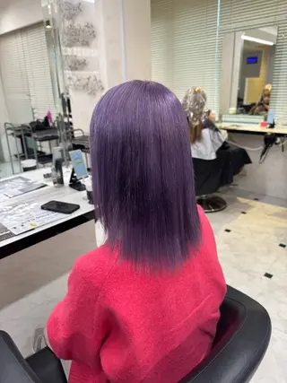 ミディアム カラー ヘアアレンジ 🥀レイヤー×ハイト ーントレンドヘア🥀のヘアスタイル