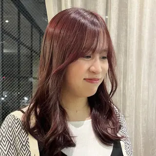 セミロング 金子 絵梨花のヘアスタイル