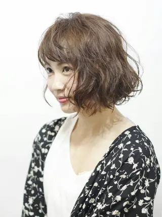 ショート パーマ 千葉 郁也のヘアスタイル