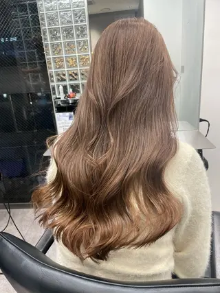 ロング カラー 似合わせ×ハイトーン ブリーチカラー/大雅のヘアスタイル