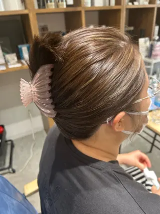 ミディアム 柴田 久美子のヘアスタイル