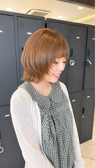 ショート カラー MOKA🌼淵野辺 カラーモデル募集のヘアスタイル