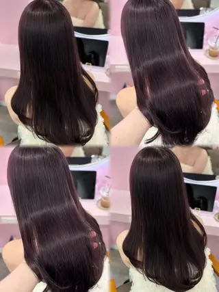 ロング カラー 𝑴𝒊𝒌𝒖💝 透明感モテカラーのヘアスタイル