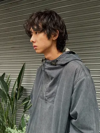 ミディアム メンズ モモセ ユメトのヘアスタイル