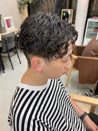 ショート パーマ メンズ 似合わせショート×透 明感/やじまたかしのヘアスタイル