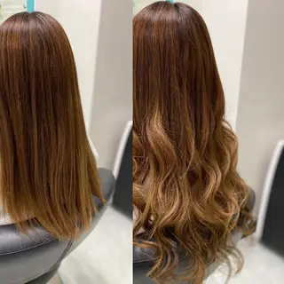 ロング 吉田 麻倫のヘアスタイル