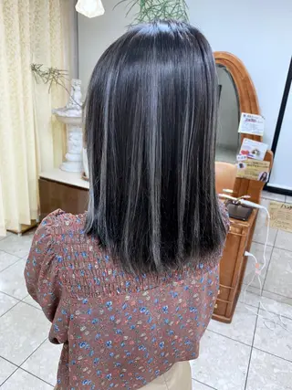 ミディアム 穐田 司樹のヘアスタイル