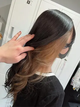 セミロング カラー Sherry大国町 HIKARUのヘアスタイル