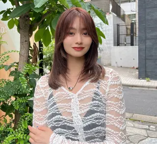 ミディアム カラー 💎透明感カラー特化 💎TAISEIのヘアスタイル
