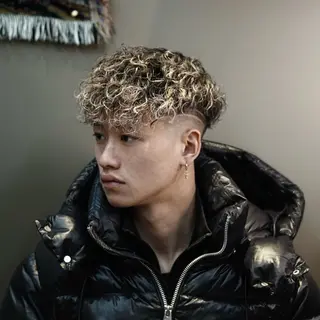 ショート カラー パーマ メンズ 💈PRO SHOP WAVE 望愛💈のヘアスタイル